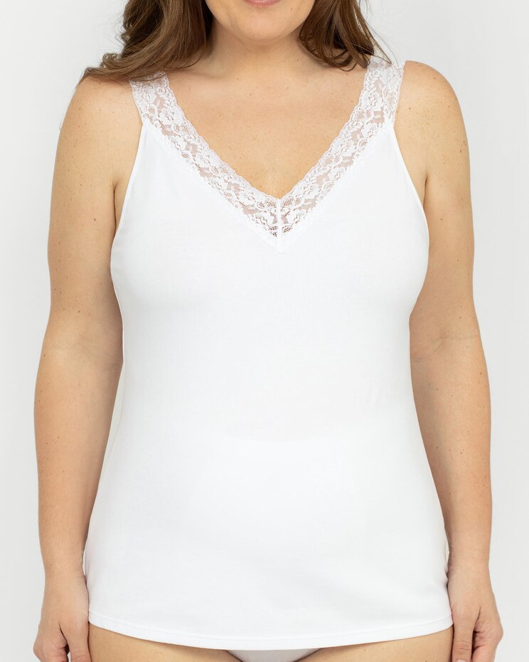 Reversible Lace Neckline Camisole image number 3