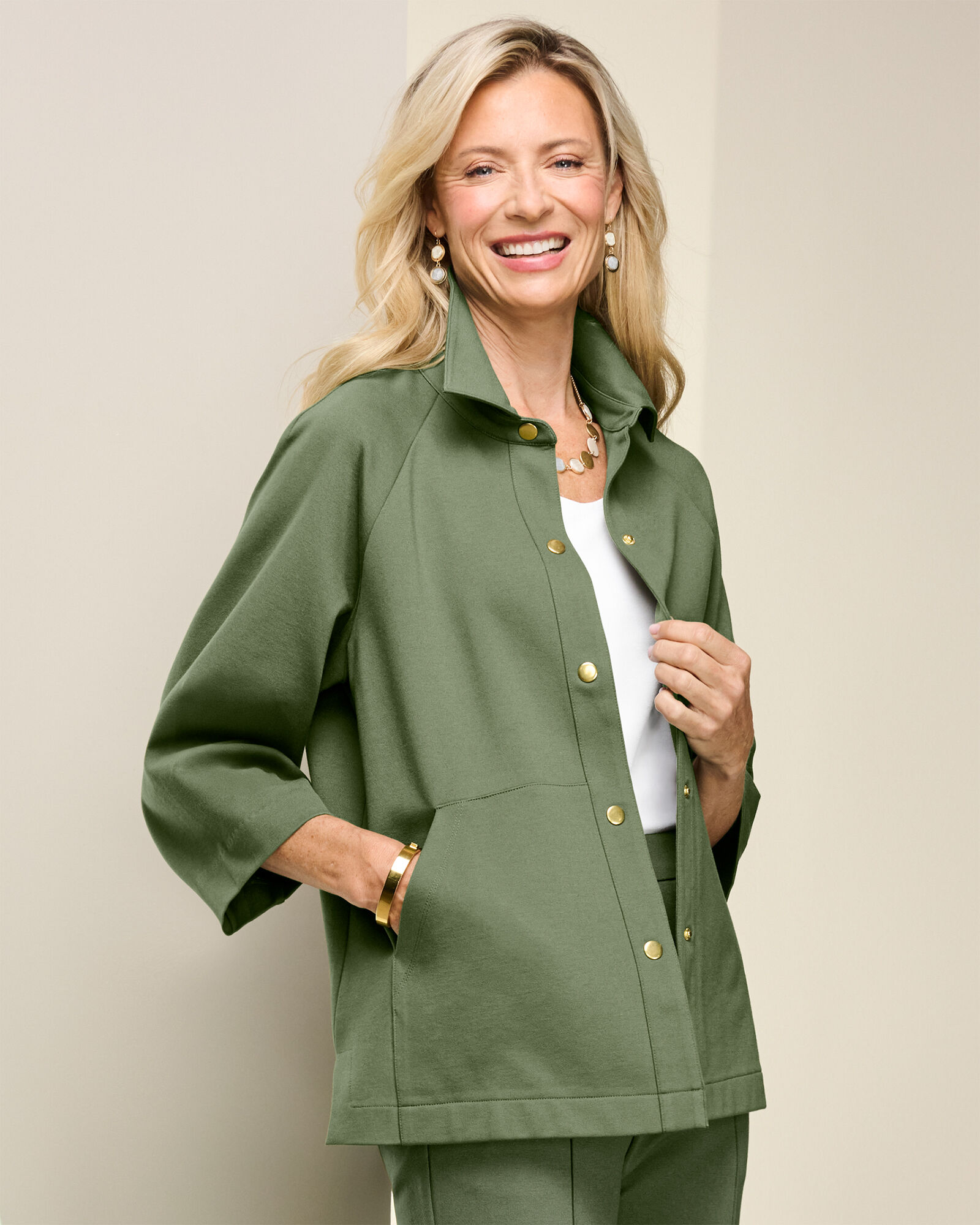 ジャケット on&on V_Neck Collarless Jacket NEW4XJ281_24 61jY5DsGW1L._AC_SY500_.jpg
