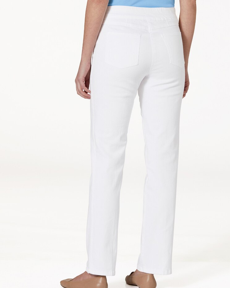 Slimtacular® Straight Leg Pull-On Denim Jeans image number 2