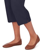 Alfred Dunner® Pull On Button Hem Twill Capri Pant thumbnail number 9