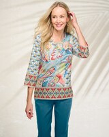 Alfred Dunner Paisley Medallion Tee thumbnail number 2