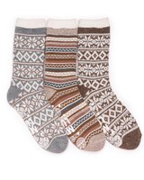 MUK LUKS® Women's 3Pk Tall Cozy Lined Lounge Socks Socks thumbnail number 1