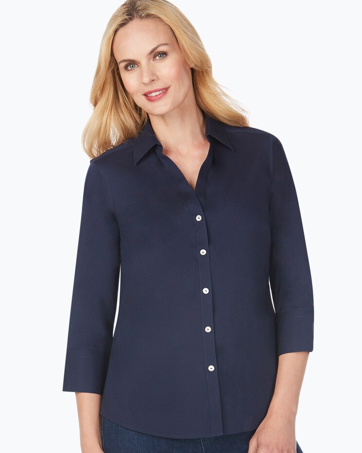 Foxcroft Mary Essential Stretch Non-Iron Shirt image number 1