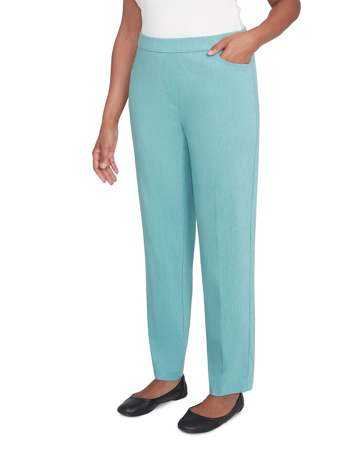 Alfred Dunner® Lake Victoria Petite Front Pocket Pant with All Around Elastic image number 3
