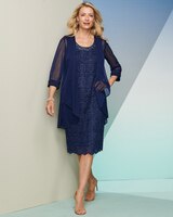 Sparkle Lace Jacket Dress thumbnail number 1
