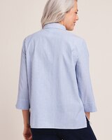 Alfred Dunner® Classic Embroidered Mitered Stripe Shirt thumbnail number 2