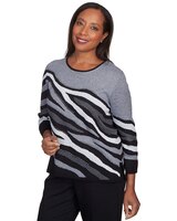 Alfred Dunner® Classics Animal Jacquard Beaded Top thumbnail number 3