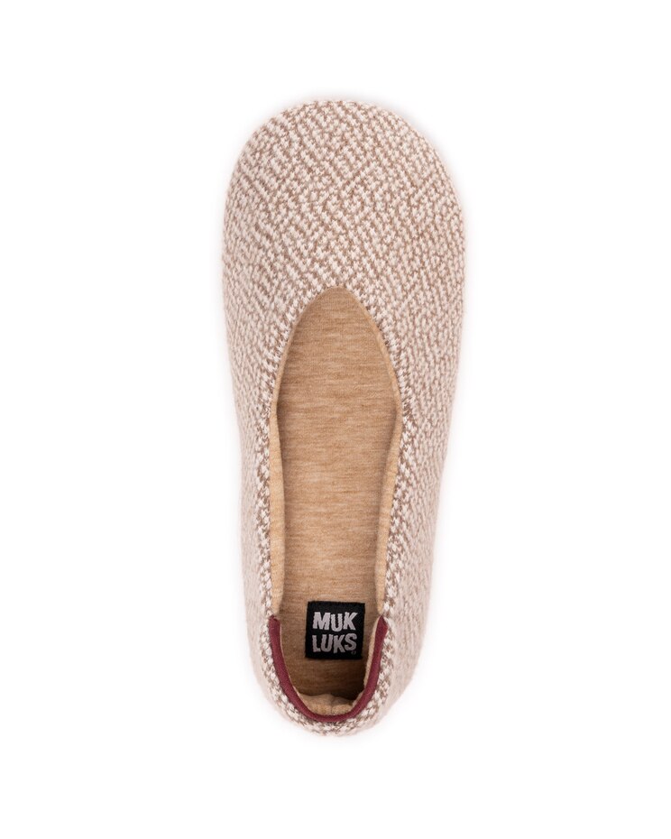 MUK LUKS® Women's Travel Ballerina 2Pr Pack Slippers image number 8