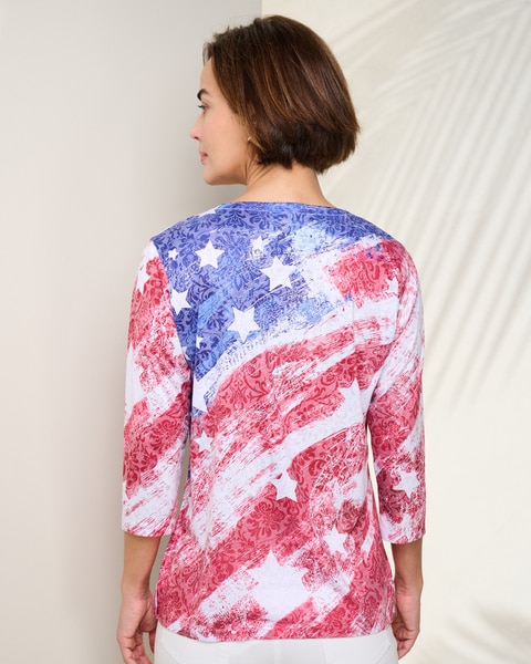 Americana Burnout Tee