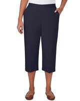 Alfred Dunner® Pull On Button Hem Twill Capri Pant thumbnail number 1