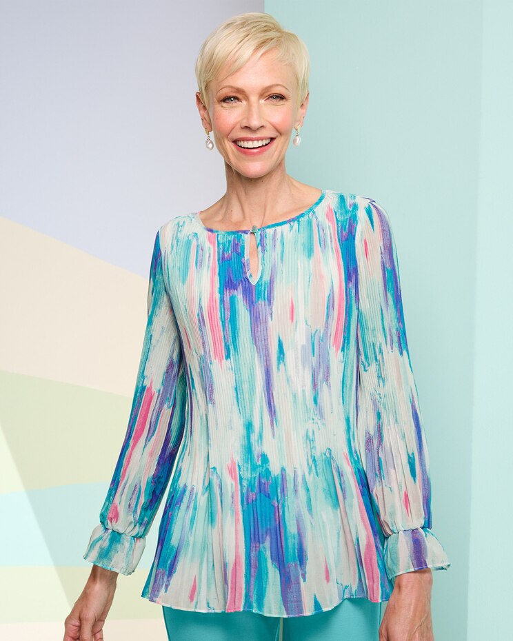 Painted Desert Pleated Blouse image number 1