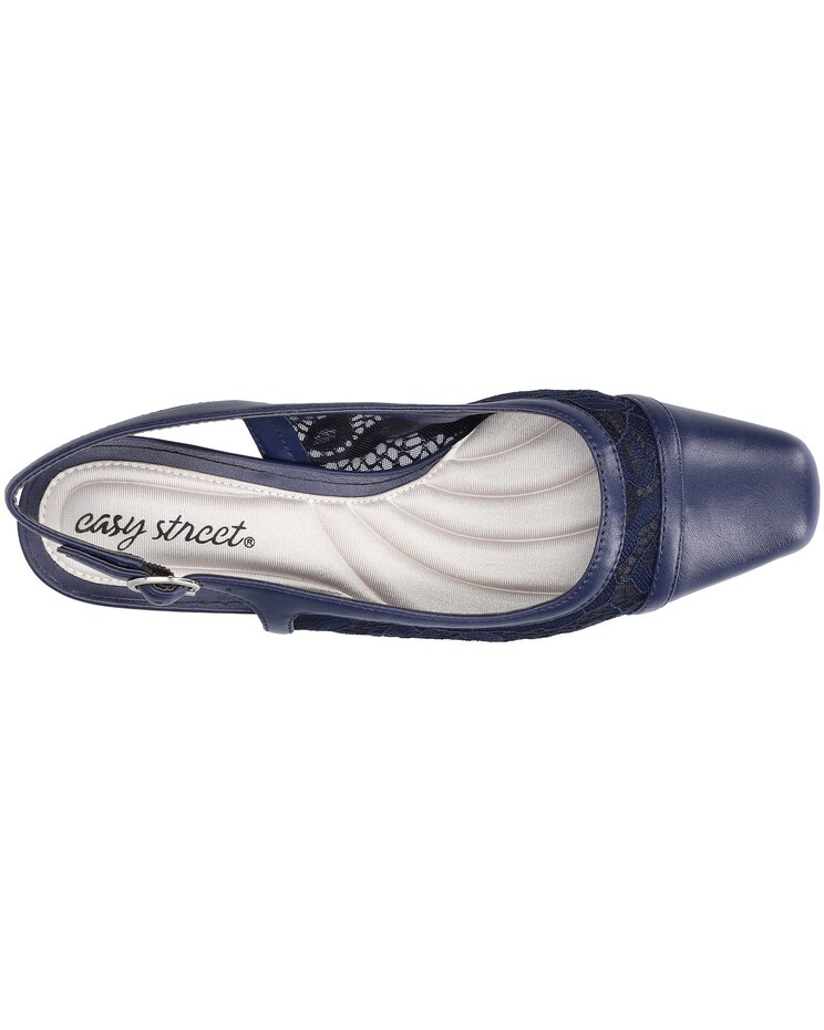 Easy Street® Fortune Square Toe Slingback Pumps image number 7