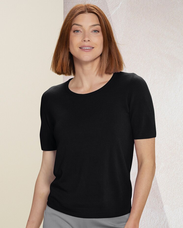 Soft Spun™ Short-Sleeve Jewel Sweater image number 1