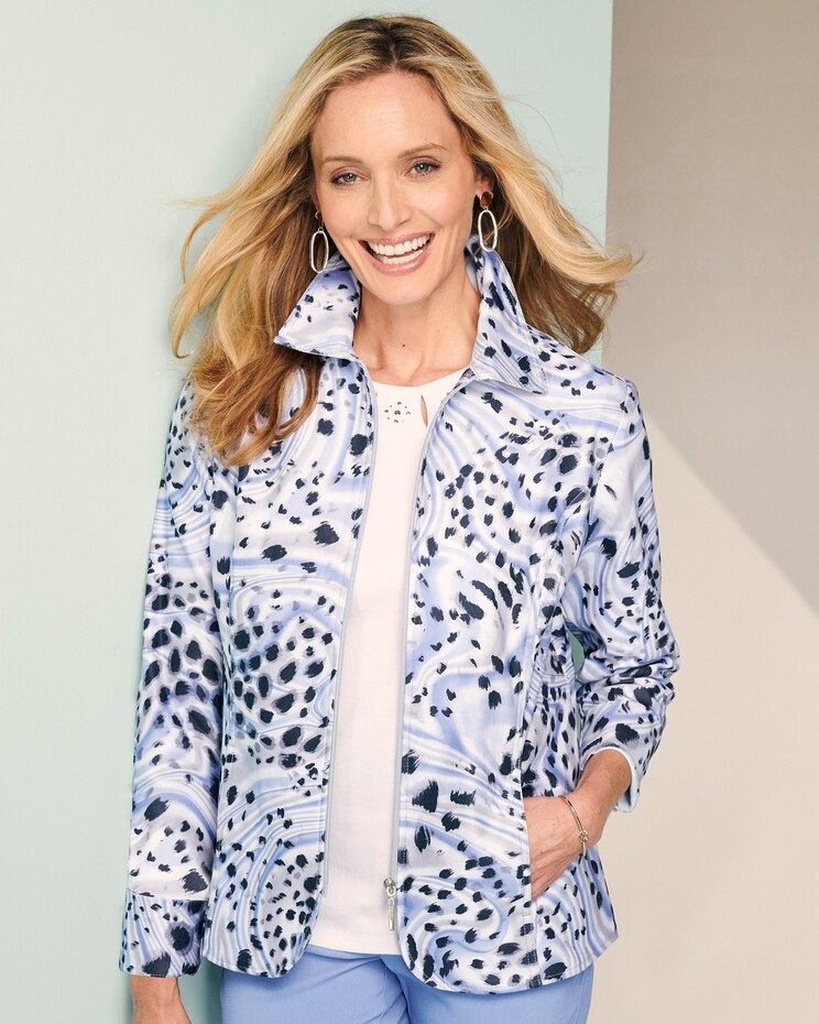 Animal Swirl Long Sleeve Jacket image number 1
