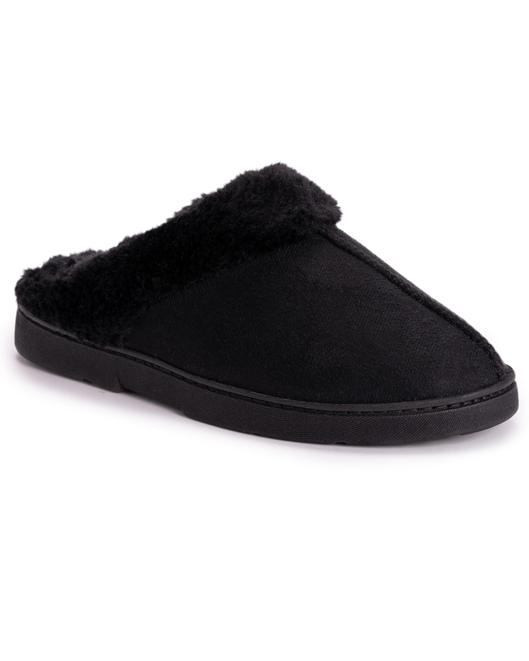 MUK LUKS® Women's Poly Suede Clog Slippers image number 1