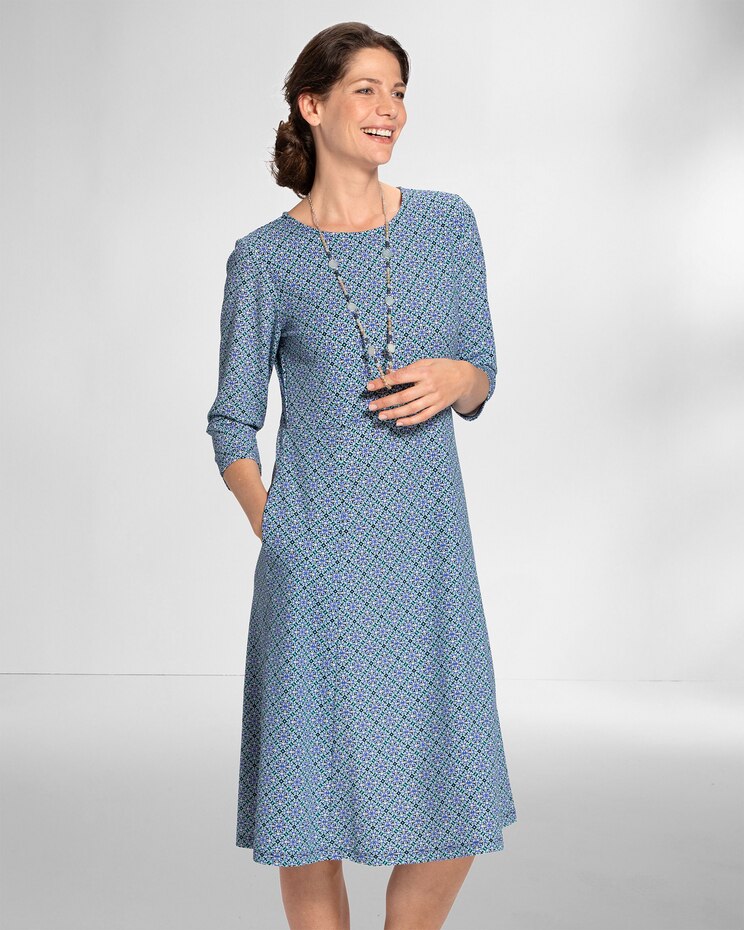 Norm Thompson Travel Knit Print Dress image number 1