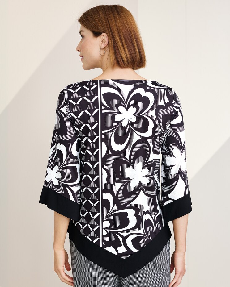Floral Geo Top by Alfred Dunner image number 2