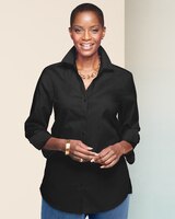 Foxcroft Wrinkle-Free Solid Long Sleeve Tunic thumbnail number 1