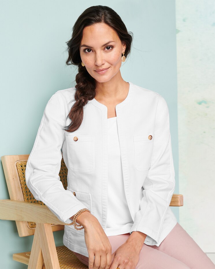 Soft Stretch Denim Jacket image number 1