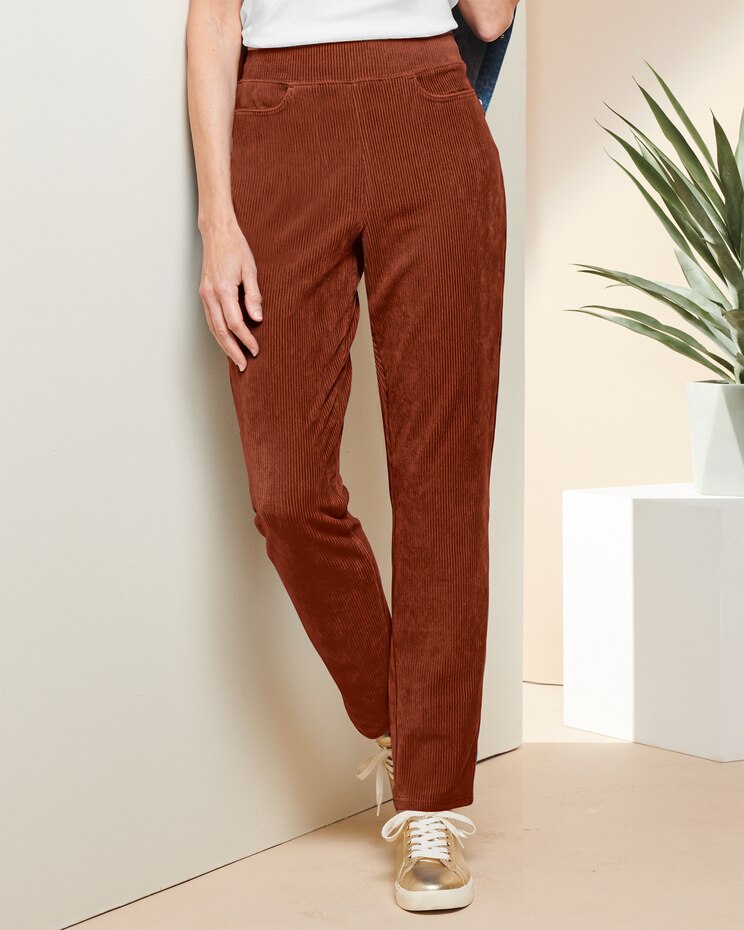 Knit Cord Pants image number 1