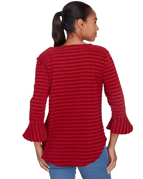Ruby Rd® Go Wild Woven Luxe Smocked Top