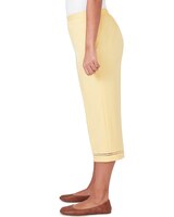 Alfred Dunner® Charleston Twill Capri With Lace Inset Bottom thumbnail number 7