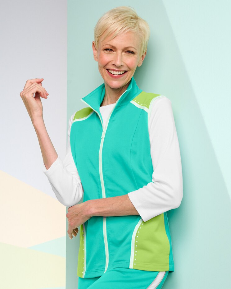 Color Pop French Terry Vest image number 1