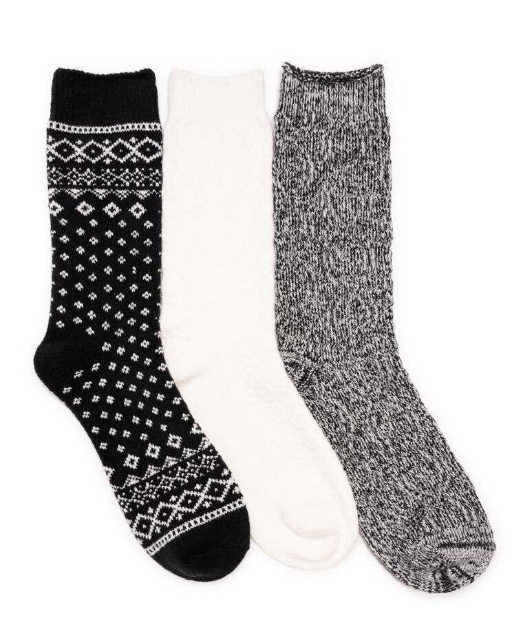 MUK LUKS® Women's Microfiber Boot Socks 3Pr Pack Socks image number 1