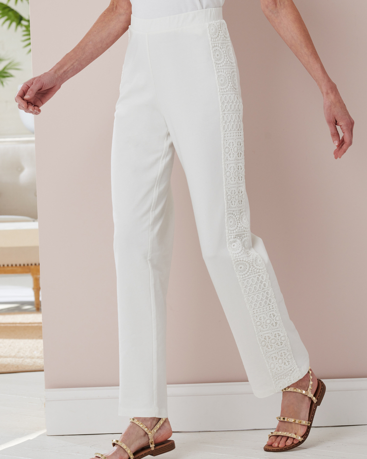 Luxe Lace Leisure Pants image number 1