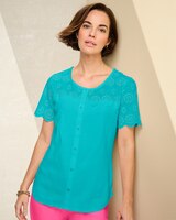 South Beach Eyelet Tee thumbnail number 1