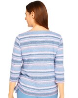 Alfred Dunner® Shenandoah Valley Spliced Stripe Knit Top thumbnail number 2