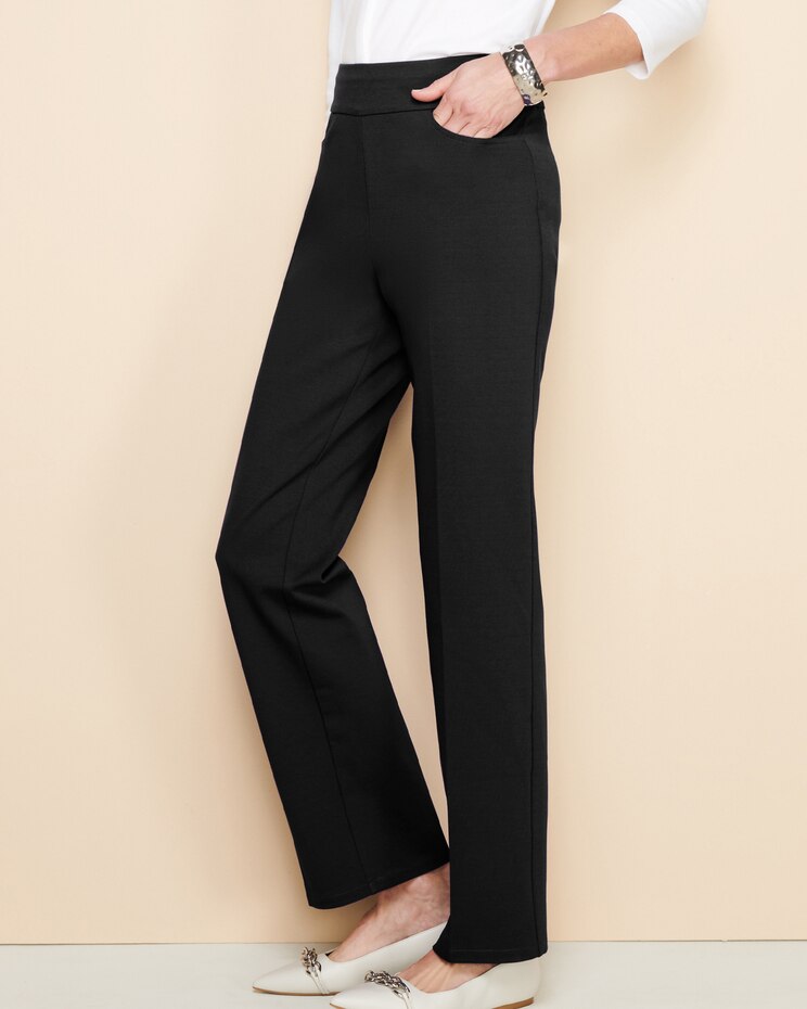 Slimtacular® Ponte Straight Leg Pull-On Pants image number 1