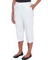 Alfred Dunner® Pull On Button Hem Twill Capri Pant thumbnail number 11