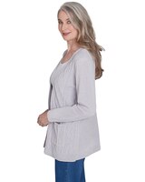 Alfred Dunner® Classics Chenille Cardigan with Pockets thumbnail number 7