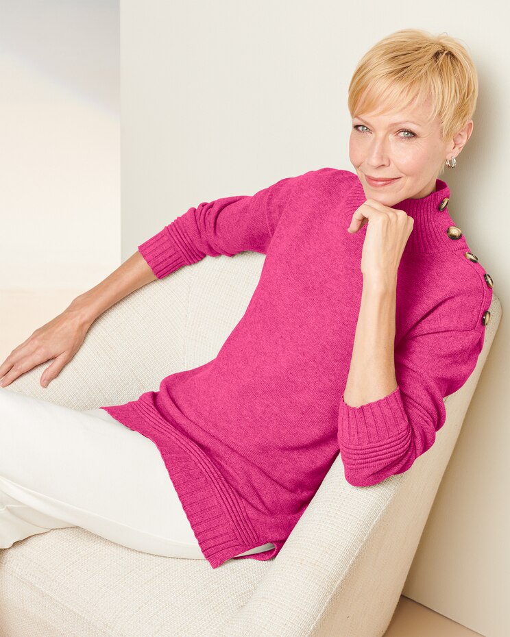 Monroe Mock Neck Long Sleeve Sweater image number 1