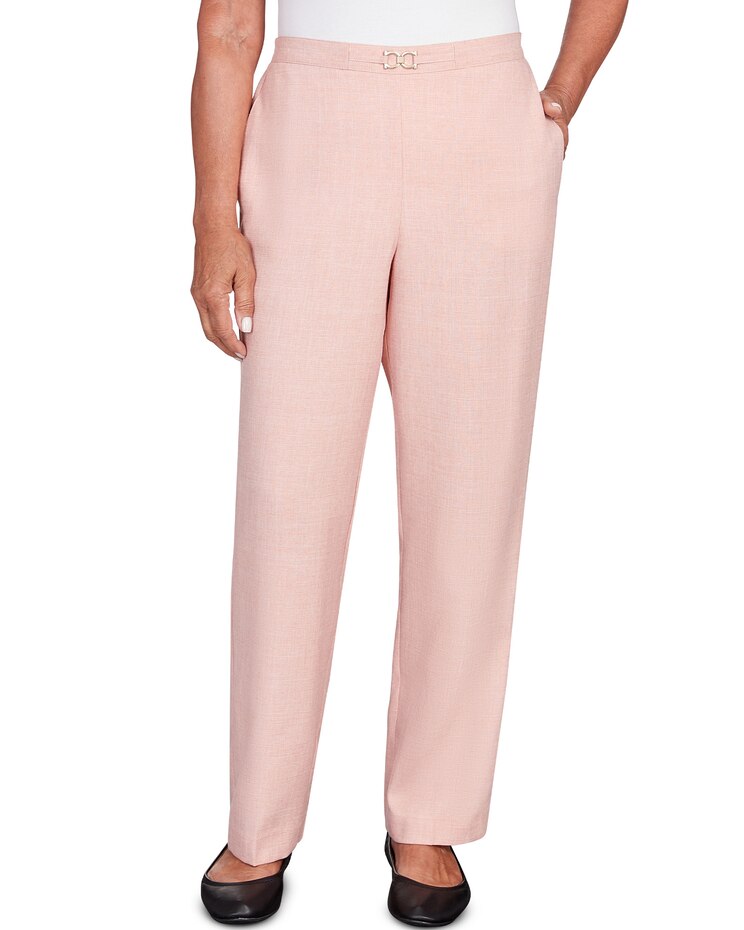 Alfred Dunner® English Garden Buckled Flat Front Waist Short Length Pant image number 1