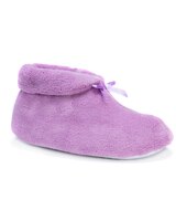 MUK LUKS Soft Ones Terry Cuff Bootie w/ Bow Slippers thumbnail number 1