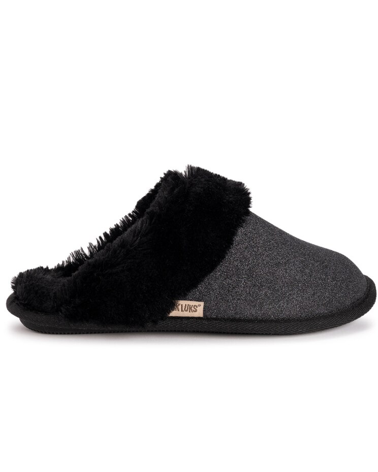 MUK LUKS® Women's Angled Sparkle Scuff Slippers image number 5