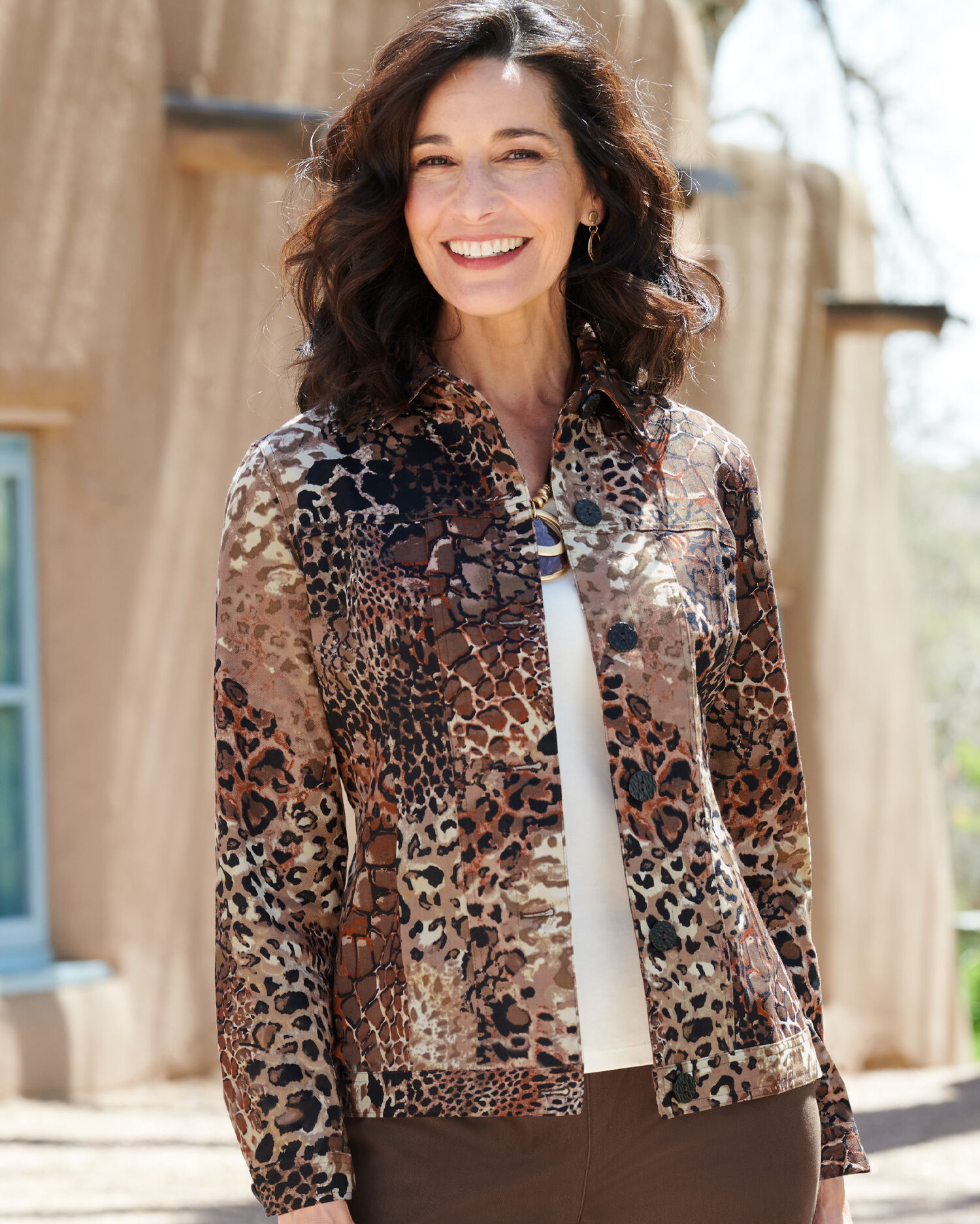 Ladies animal sales print jacket