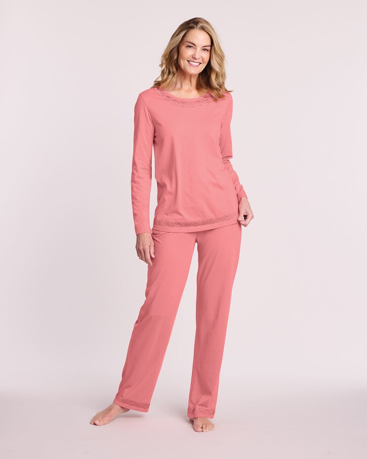 Lace Trim Pajamas image number 1