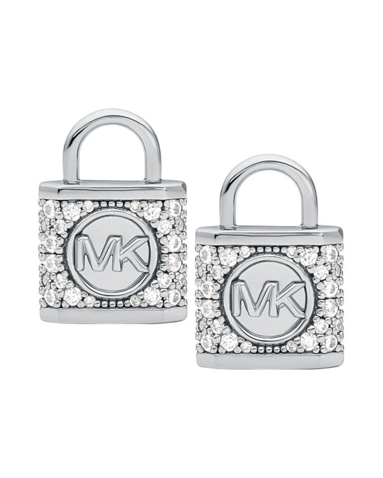 Michael Kors Lock Pave Stud Earrings image number 1