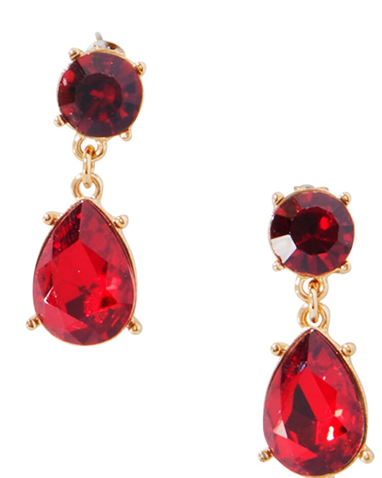 Ruby Teardrop Earrings image number 1