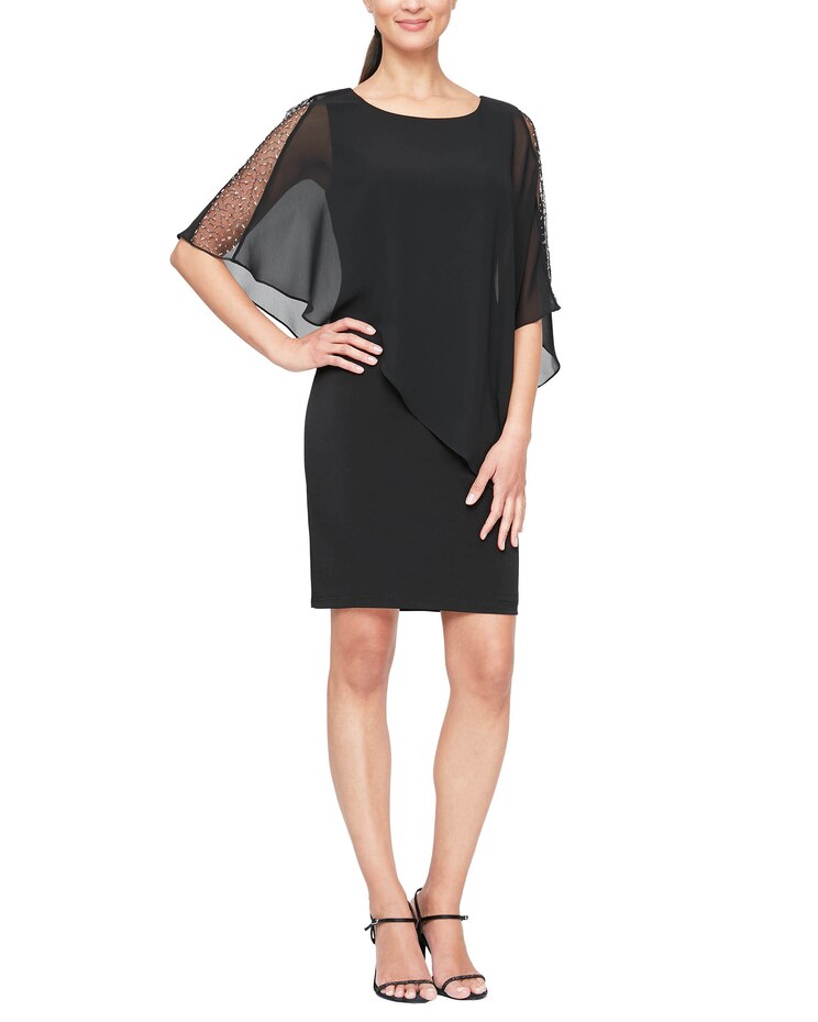 S.L. Fashions Short Sheath Dress   image number 1