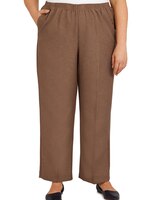 Alfred Dunner Classic Pull-On Textured Proportioned Straight Leg Pants thumbnail number 1