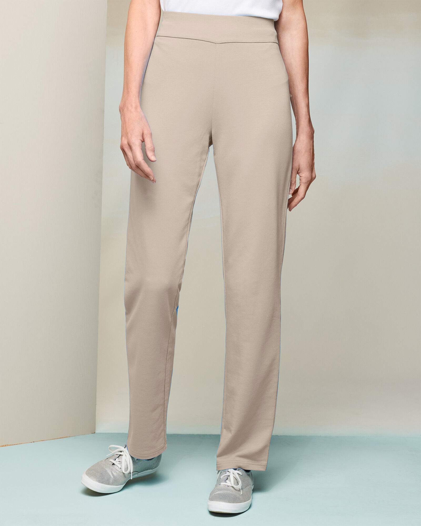 Straight leg hot sale knit pants