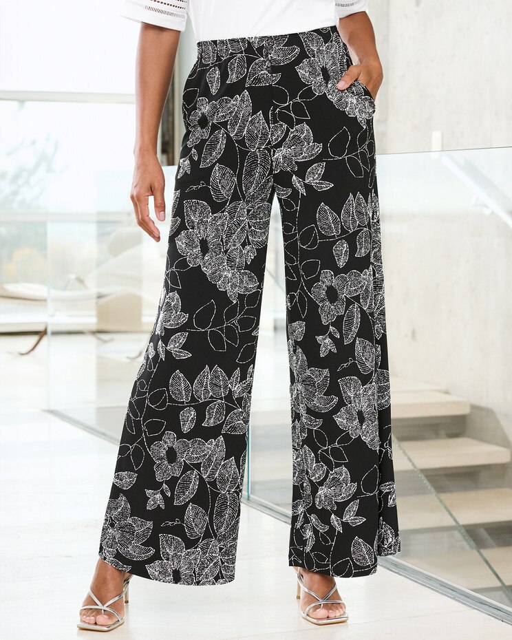 JetSet Stitched Leaves Pant image number 1