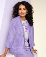 Alfred Dunner Faux Suede Jacket thumbnail number 1
