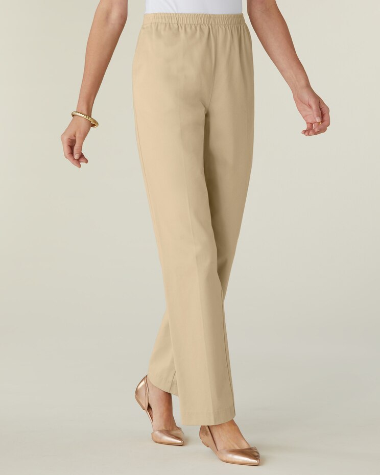 Classic Comfort® Straight Leg Pull-On Pants image number 4