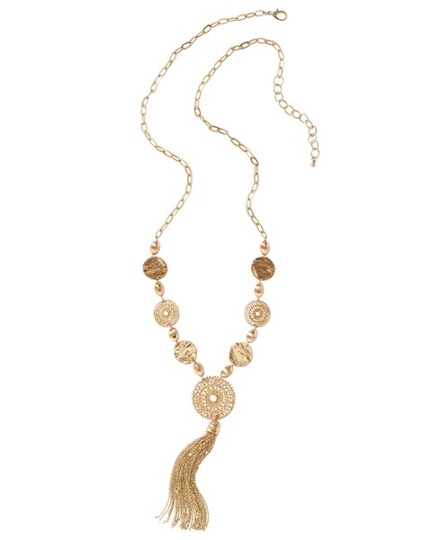 Textured Plate Necklace