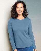 Essential Jewel Neck Long Sleeve Tee thumbnail number 1